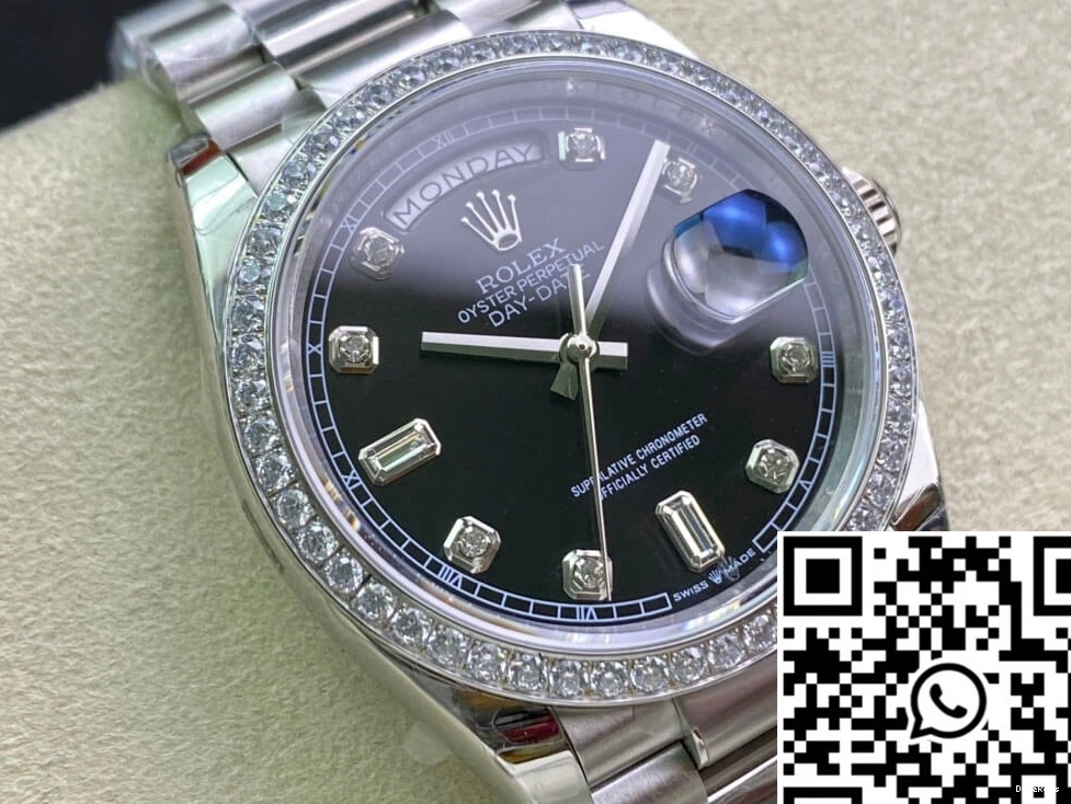 Rolex EW 118346 36MM Date Bezel Day Factory Diamond-set 0115